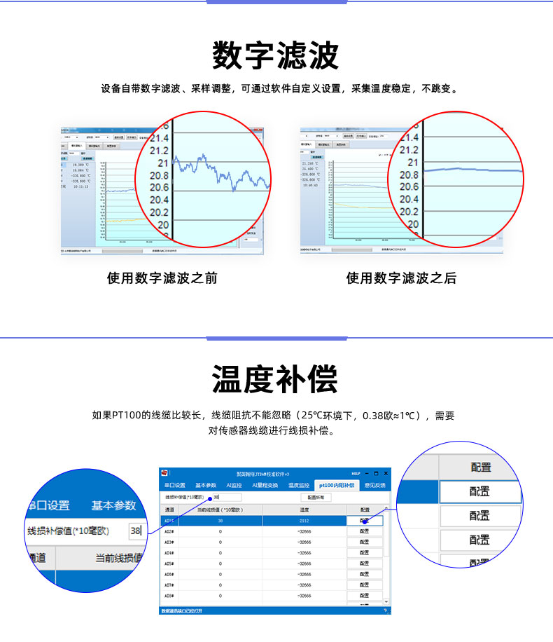 LoRaPT08  LoRa無線測溫模塊溫度補(bǔ)償