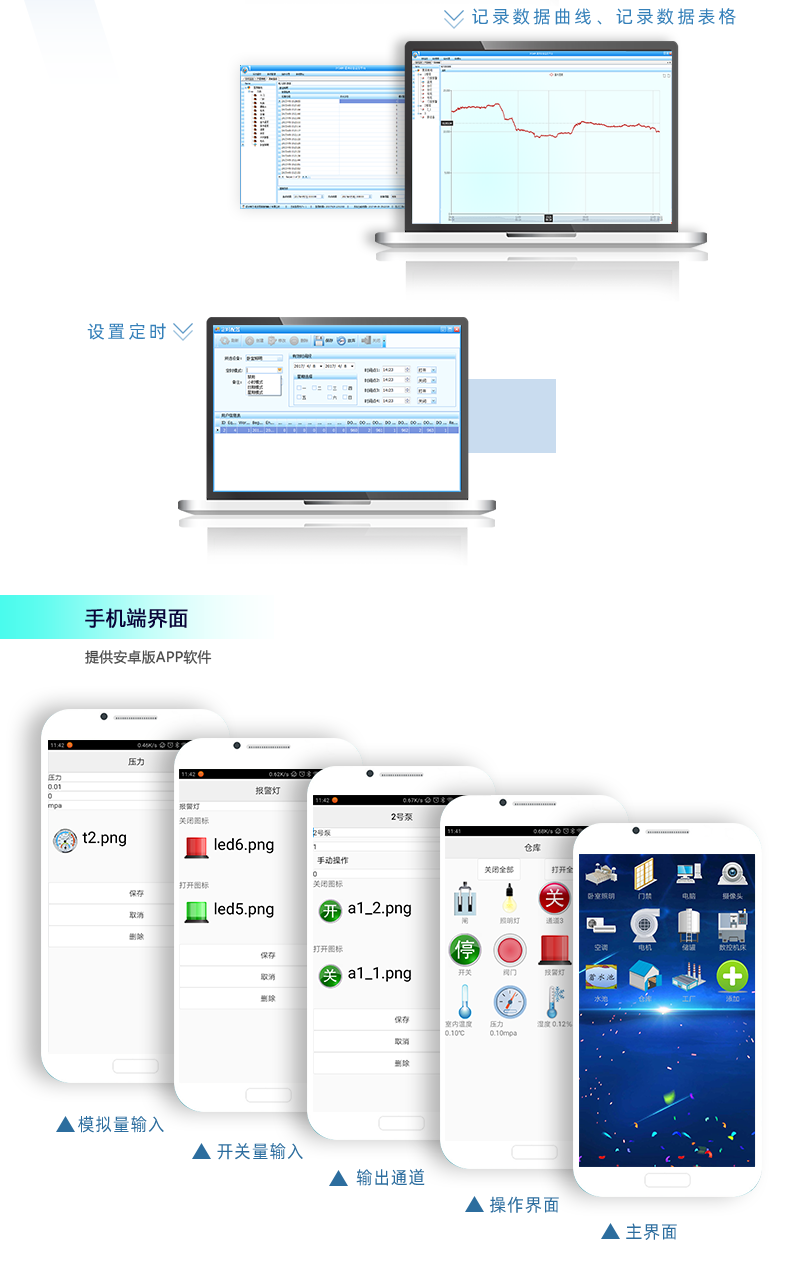 DAM-0404A 工業(yè)級網(wǎng)絡數(shù)采控制器手機端界面