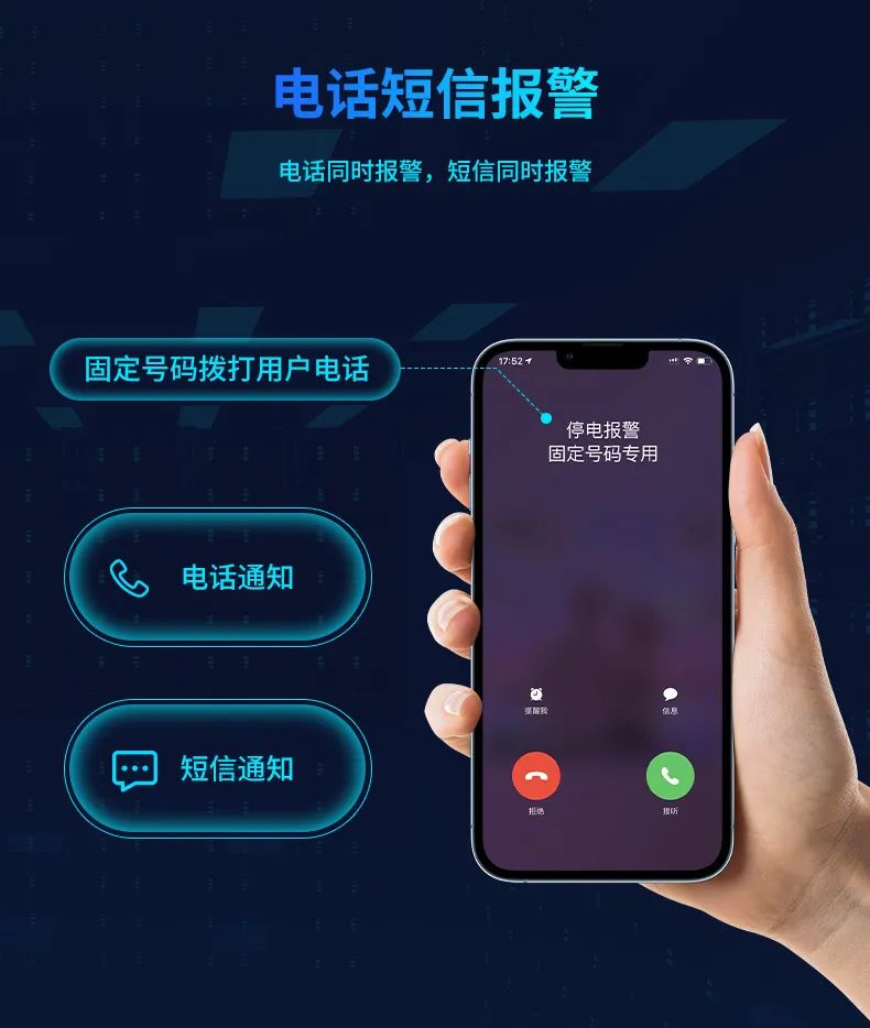 遠(yuǎn)程斷電報警器 三種報警模式
