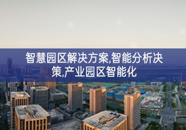 「智慧城市」智慧園區(qū)解決方案，智能分析決策，產(chǎn)業(yè)園區(qū)智能化