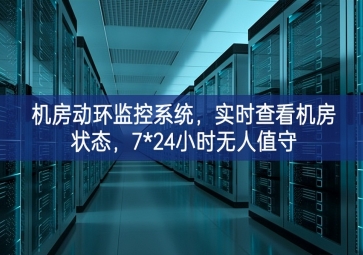 機(jī)房動環(huán)監(jiān)控系統(tǒng)，實時查看機(jī)房狀態(tài)，7*24小時無人值守