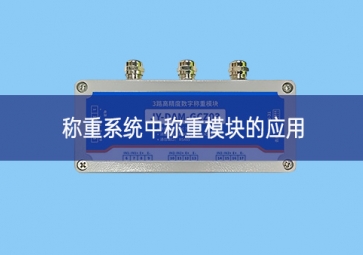 稱(chēng)重系統(tǒng)中稱(chēng)重模塊的應(yīng)用