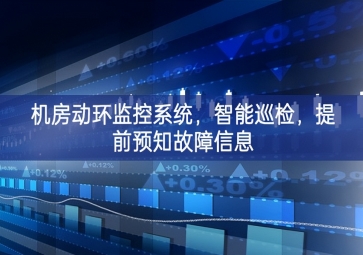 機(jī)房動(dòng)環(huán)監(jiān)控系統(tǒng)，智能巡檢，提前預(yù)知故障信息